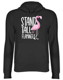 Men's Hoodie Stand Tall Flamingle Elegant Pink Bird Standing On Thin Legs With Graceful Neck Flamingo