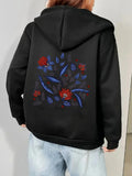 Women's Hoodie vibrant floral print