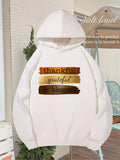 Men's Hoodie Thankful Grateful & Blessed text
