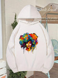 Men's Hoodie Afro Graphic