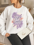 Women's Hoodie Letter Print Pattern