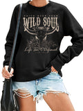 Women's Hoodie Skull Letter Print