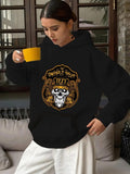 Women's Hoodie skull and ornate pattern