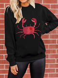Women's Hoodie Crab print
