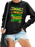Women's Hoodie Tropical Letter Print