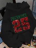 Women's Hoodie Christmas theme print