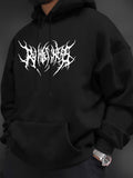 Men's Hoodie Gothic White Logo