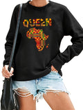 Women's Hoodie India Map & QUEEN print