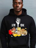 Men's Hoodie Im OK text
