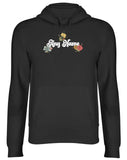Men's Hoodie Any Name Delicate Vintage Botanical Blossoms Surrounding Retro Custom Script Flower