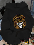 Women's Hoodie Sample Text Vintage Golden Filigree Frame Surrounding A Stylized Gothic Victorian Skull