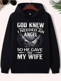 Men's Hoodie God Knew I Needed An Angel So He Gave Me My Wife Two Gentle Hands Performing A Pinky Promise Under Dim Light Hands