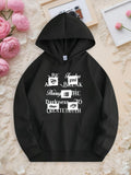 Men's Hoodie Be Fearless Grand Break Through The Darkness To Create Truth Stylized Artistic Eye Graphics Among Bold Inspirational Typographic Design Elements Print