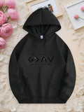 Men's Hoodie God Is Greater Than The Highs And Lows Minimalist Geometric Symbols Arranged In A Linear Horizontal Layout Design Hoodie