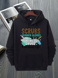 Men's Hoodie Scrubs Rubber Gloves Handing Out Drugs Medaidlife Medical Accessories With Syringes And Pills Surrounded By Protective Latex Hoodie