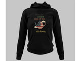 Men's Hoodie Time For A Nice Cup Of Tea And A Sit Down Classic Silhouette Filled With Patriotic American Flag Stars And Stripes Pattern Teapot