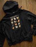 Men's Hoodie Wolves Of The World Adorable Chibi Style Illustrations Featuring Different Types Of Wild Wolf
