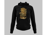 Men's Hoodie Happy Retro Cartoon Bread Wearing Headphones Sitting In A Chair Toast