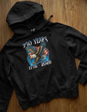Men's Hoodie 250 Years 1776 2026 Majestic Bald Eagle Soaring With Patriotic American Flag Stripes And Stars Eagle