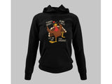 Men's Hoodie Turkey Gravy Beans Rolls Let Me See That Casserole Cool Cartoon Wearing Sunglasses Dancing Among Decorative Food Keywords Turkey