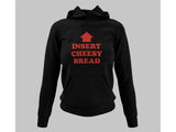 Men's Hoodie Insert Cheesy Bread Bold Red Arrow Pointing Upwards Toward The Hood Arrow