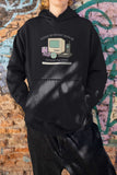 Men's Hoodie Please Be Patient With Me Im From The 1900s Collection Of Vintage Retro Electronic Gadgets Including Floppy Disk Computer