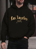 Men's Hoodie Los Angeles USA Vintage Gothic Style Typography Printed On Premium Comfort Fabric Hoodie