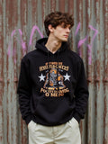 Men's Hoodie If It Involves Fistcuffs For The Champion Of The Day Stylized Boxing Athlete Wearing Protective Headgear And Padded Gloves Fighter