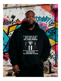 Men's Hoodie If Youre Going To Fight Fight Like Youre The Third Monkey On The Ramp To Noahs Ark And Brother Its Starting To Rain Stylized Cartoon Ape Wearing Formal Suit Smoking Cigar Holding Handguns Monkey