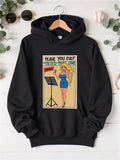 Men's Hoodie Have You Ever Tried This One Vintage Comic Style Blonde Woman Singing Near Music Stand Singer