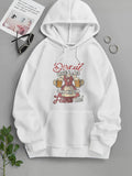 Men's Hoodie Dirndl Beer Traditional Bavarian Dress Holding Foamy Beer Mugs For Festive Oktoberfest Celebration Illustration