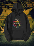 Men's Hoodie Caring For Animals Isnt What I Do Its Who I Am Colorful Stylized Lettering Surrounded By Tiny Cute Hearts And Paws Hoodie