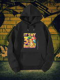 Men's Hoodie Its My 3rd Birthday Smiling Tropical Fruits With Vibrant Colors Celebrating Among Party Elements Pineapple