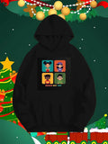 Men's Hoodie Choose Joy Diverse Young Characters Displayed In Colorful Square Grid Panels Portraits