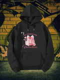 Men's Hoodie All Booked For Valentines Stack Of Pink Books Wrapped In A Beautiful Ribbon Book