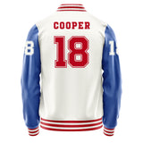Buffalo Bills #18 Amari Cooper Varsity Letter Jacket