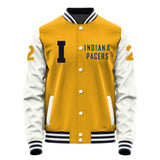 Indiana Pacers #2 Andrew Nembhard Varsity Letter Jacket