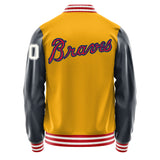 Atlanta Braves Varsity Letter Jacket Custom Letter & Number