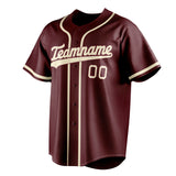 Custom Burgundy & White Color Fan Baseball Jersey BB01240528CK094