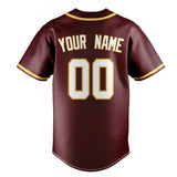 Custom Burgundy & White Color Fan Baseball Jersey BB01240528CK095