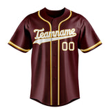 Custom Burgundy & White Color Fan Baseball Jersey BB01240528CK095