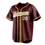 Custom Burgundy & White Color Fan Baseball Jersey BB01240528CK095