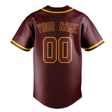 Custom Burgundy & Red Color Fan Baseball Jersey BB01240528CK096