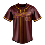 Custom Burgundy & Red Color Fan Baseball Jersey BB01240528CK096