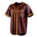 Custom Burgundy & Red Color Fan Baseball Jersey BB01240528CK096