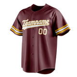 Custom Burgundy & White Color Fan Baseball Jersey BB01240528CK103