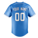 Custom Electric Blue & White Color Fan Baseball Jersey BB01240528JZ185