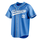 Custom Electric Blue & White Color Fan Baseball Jersey BB01240528JZ185