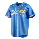 Custom Electric Blue & Cream Color Fan Baseball Jersey BB01240528JZ186