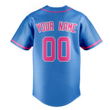 Custom Electric Blue & Pink Color Fan Baseball Jersey BB01240528JZ187